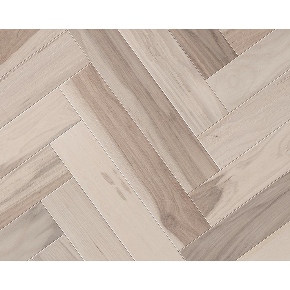 CENTURY FLOORING Nautical Hickory Solid Hardwood Flooring Herringbone 3/4 in. Thick x 3.25 in. W x 16.25 in. L Fixed Length (16.50sq. ft)