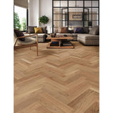 CENTURY FLOORING Natural White Oak Solid Herringbone 3/4 in. T x 3.25 in. W Solid Hardwood (16.50 sq.ft./case)