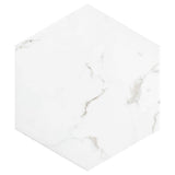 Merola Tile Timeless Calacatta Hex 8-5/8 in. x 9-7/8 in. Porcelain Floor and Wall Tile (11.56 sq. ft. / Case)