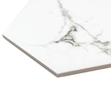 Merola Tile Timeless Calacatta Hex 8-5/8 in. x 9-7/8 in. Porcelain Floor and Wall Tile (11.56 sq. ft. / Case)