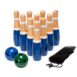 Hey! Play! 8 in. Wooden Lawn Bowling Set