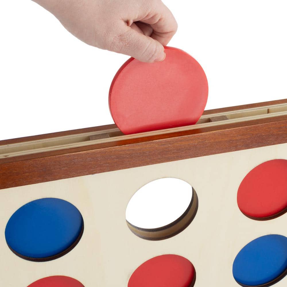 Hey! Play! Giant Wooden 4-In-A-Row Game