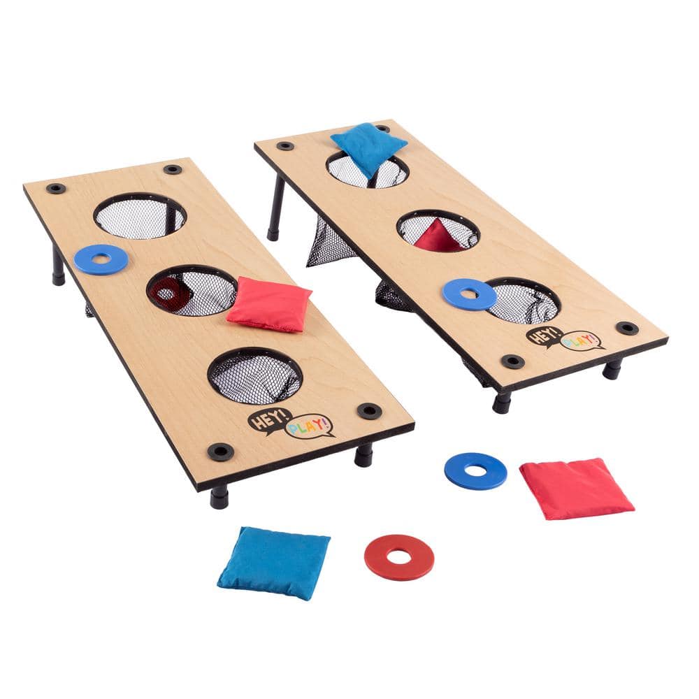 Hey! Play! 2-in-1 Washer Pitch and Beanbag Toss Set