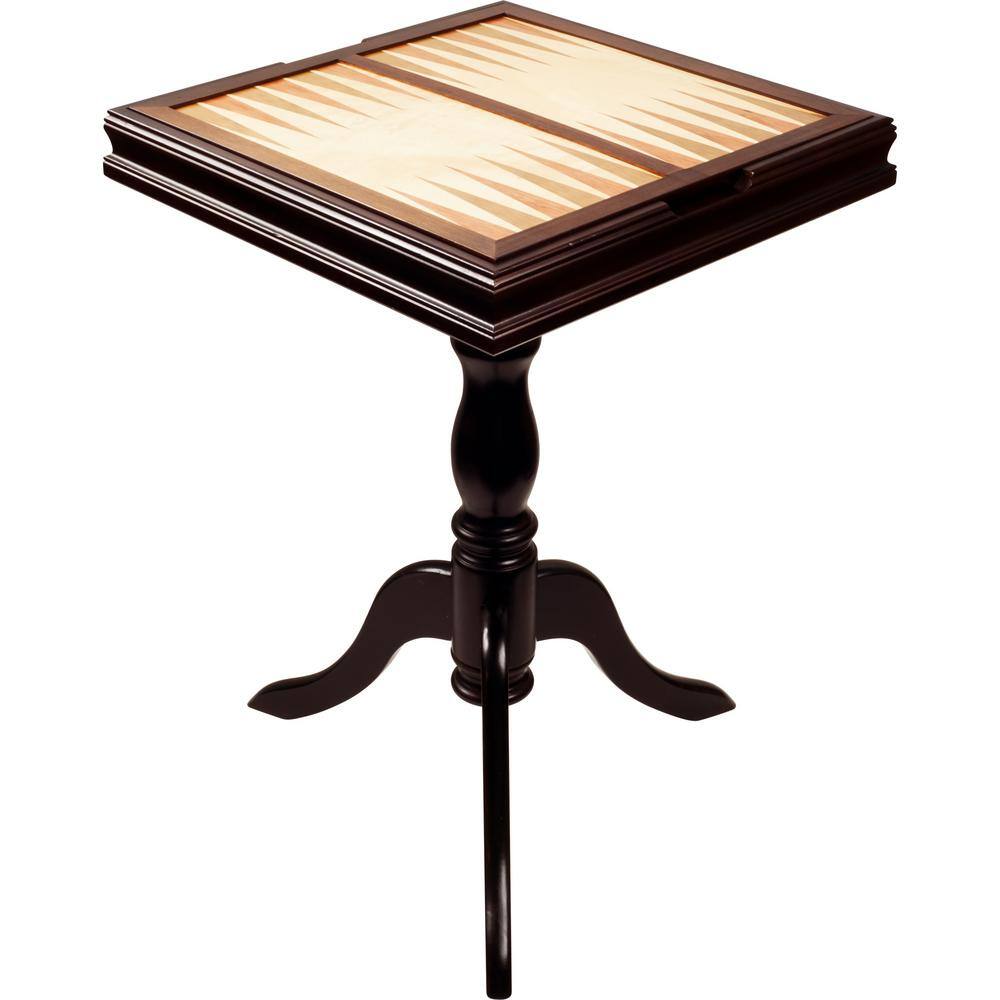 Hey! Play! Wooden Chess and Backgammon Table Set