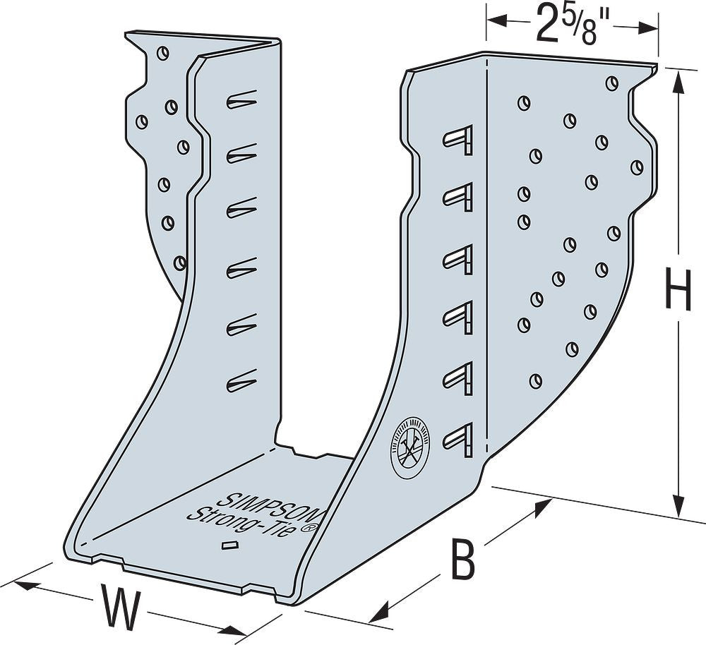 Simpson Galvanized Heavy Girder Hangers 4" x 12"