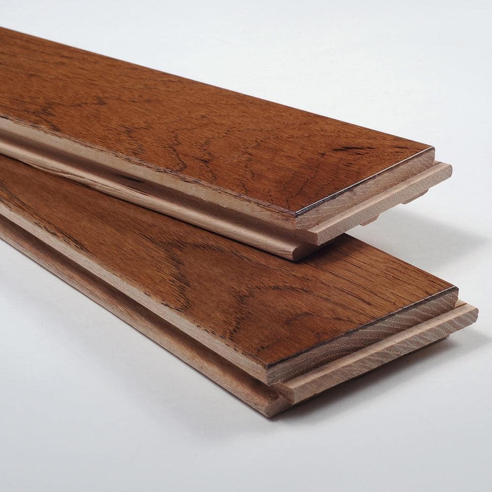 Blue Ridge Hardwood Flooring Sable Hickory 3/4 in. T x 4 in. W Hand Scraped Solid Hardwood Flooring (16 sq. ft./Case)