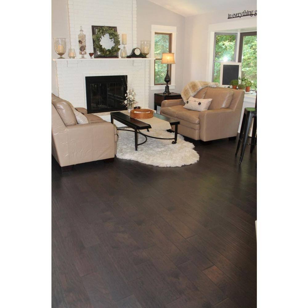 NATU Heritage Saturn Hickory 3/8 in. T x 5 in. W Tongue & Groove Hand Scraped Engineered Hardwood Flooring (32.8 sq.ft./case)