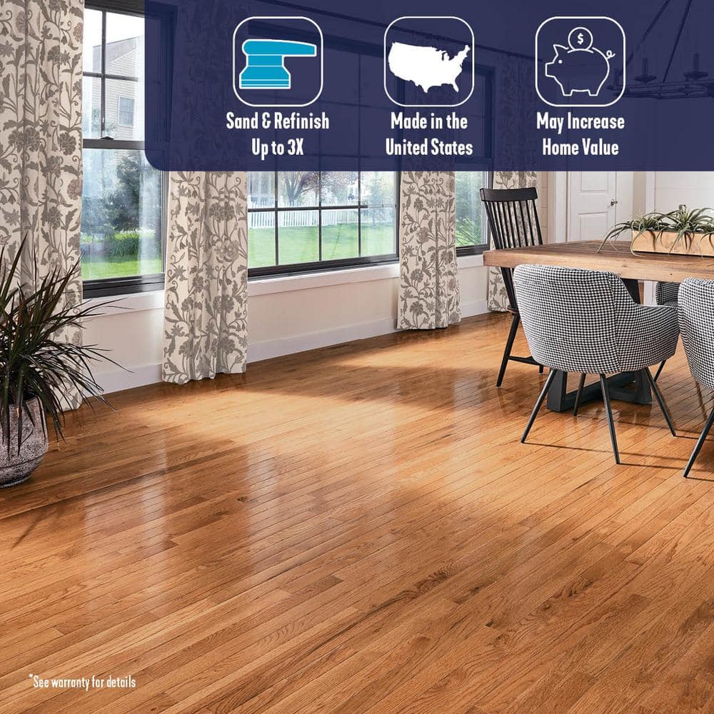 Bruce Plano Marsh Oak 3/4 in. T x 2-1/4 in. W Smooth Solid Hardwood Flooring (20 sq.ft./ctn)