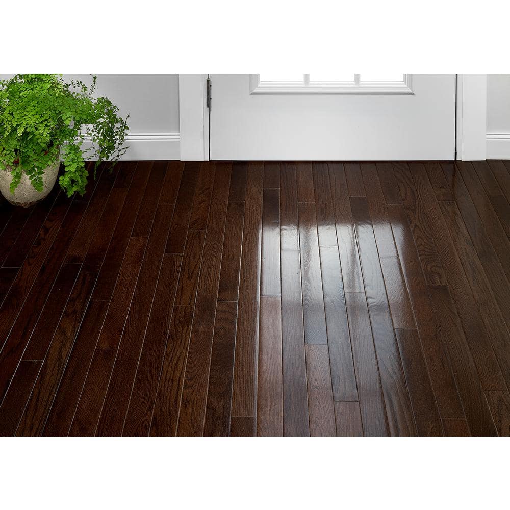 Bruce Plano Mocha Oak 3/4 in. T x 2-1/4 in. W Smooth Solid Hardwood Flooring (20 sq.ft./ctn)