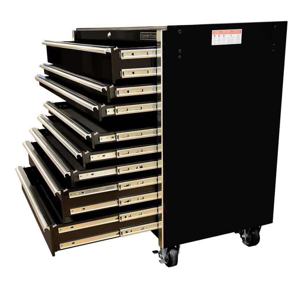 Extreme Tools THD Series 55 in. 12-Drawer Roller Cabinet Tool Chest in Black