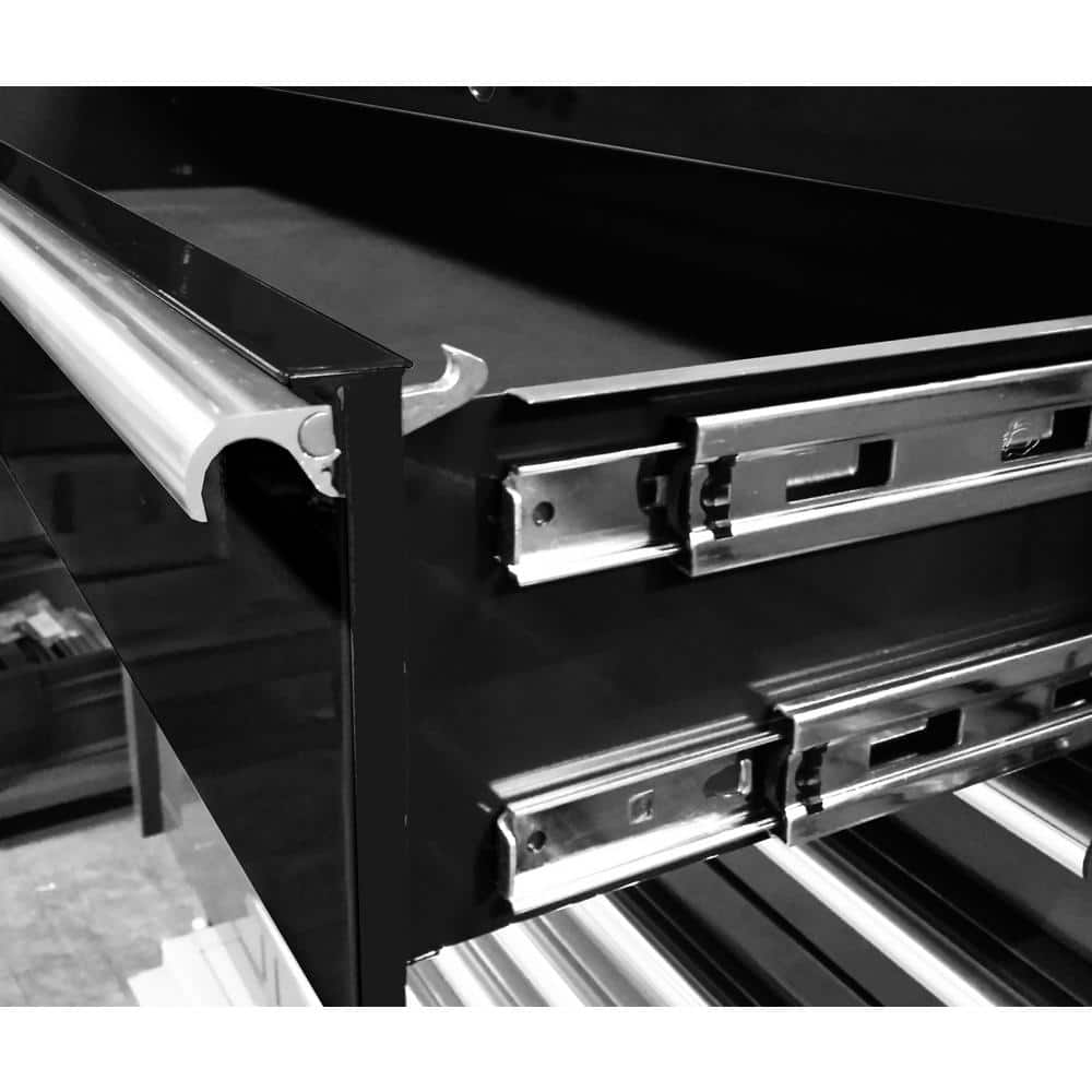 Extreme Tools THD Series 55 in. 12-Drawer Roller Cabinet Tool Chest in Black
