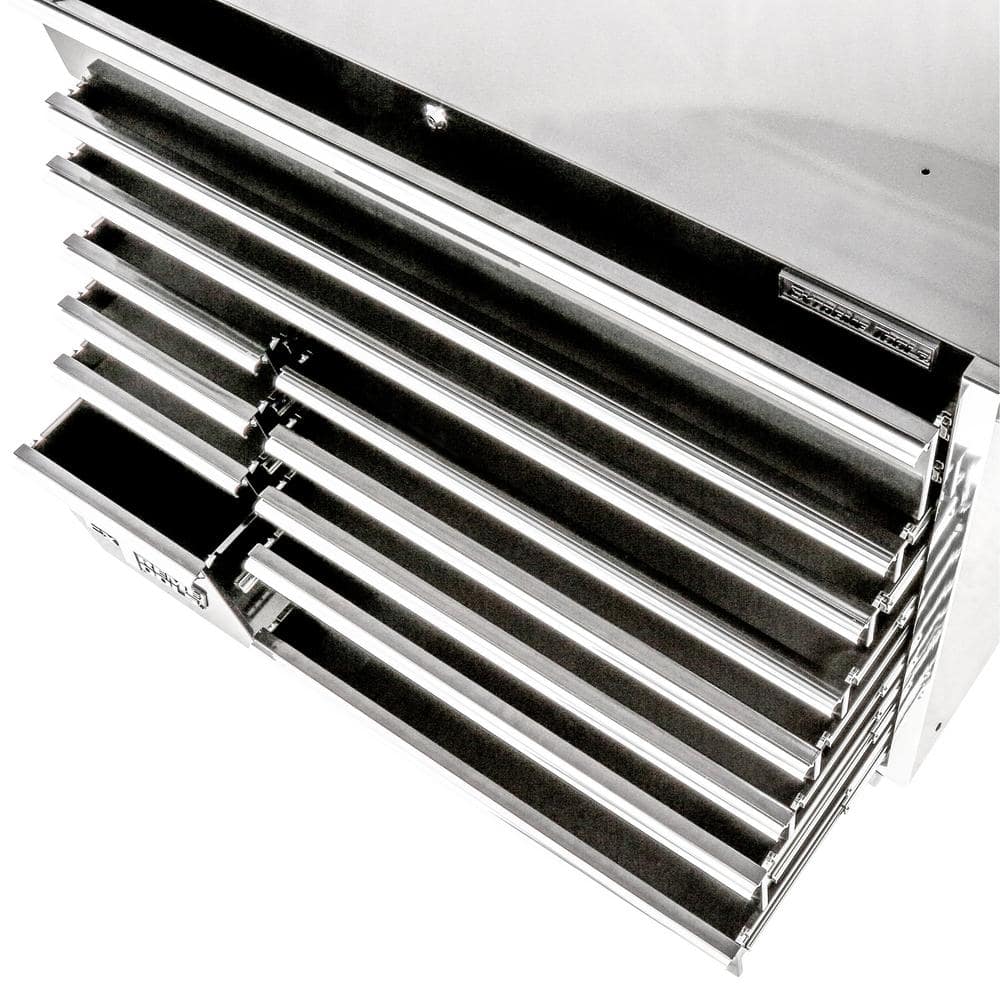 Extreme Tools THD Series 55 in. 12-Drawer Roller Cabinet Tool Chest in Black