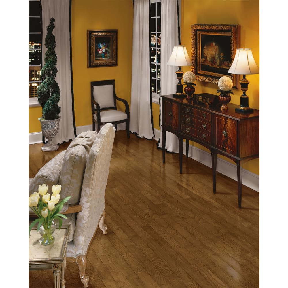 Bruce Plano Saddle Oak 3/4 in. T x 3-1/4 in. W Smooth Solid Hardwood Flooring (704 sq.ft./pallet)