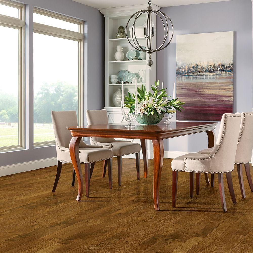 Bruce Plano Spice Oak 3/4 in. T x 3-1/4 in. W Scraped Solid Hardwood Flooring (22 sq.ft./ctn)