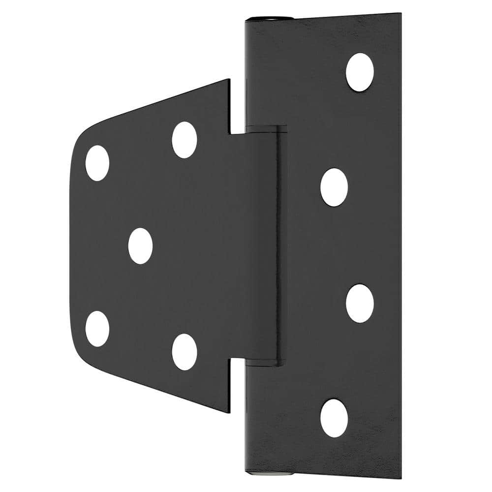 Hillman 3-1/2 in. Heavy Duty T-Hinge in Black for 2 x 4 or 4 x 4 Post Applications (5-Pack)