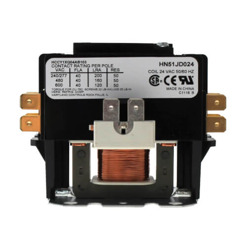 Carrier HN51JD024 contactor - detail view (Voltage: 24V; Product Type: Contactor)