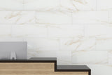 Emser Sculpture White 12 in. x 24 in. Glazed Porcelain Stone-Look Wall Tile, 5-Pack