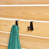 HOFT 3 in. Black Steel Hooks (2-Pack)