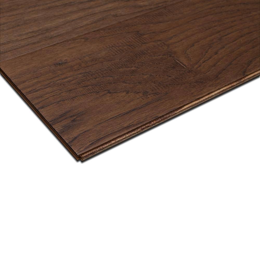 ASPEN FLOORING Holland Hickory 3/8 in. T x 6.5 in. W Tongue and Groove Light Distressed Engineered Hardwood Flooring (43.6 sqft/case)