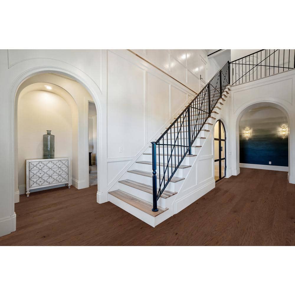 ASPEN FLOORING Holland Hickory 3/8 in. T x 6.5 in. W Tongue and Groove Distressed Engineered Hardwood Flooring (1177.2 sqft/pallet)