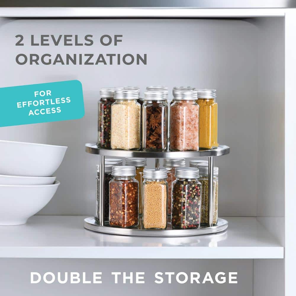 Home it 2-Tier Lazy Susan Turntable 360°