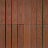 NewTechWood UltraShield Naturale 1 ft. x 1 ft. Quick Deck Outdoor Composite Deck Tile Sample in Honduran Mahogany