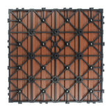 NewTechWood UltraShield Naturale 1 ft. x 1 ft. Quick Deck Outdoor Composite Deck Tile Sample in Honduran Mahogany