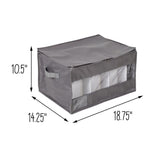 Honey-Can-Do Gray Polyester Stemware Storage Box