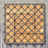 1 ft. W x 1 ft. L Eucalyptus Interlocking Wooden Deck Tile in Brown(Set of 10)
