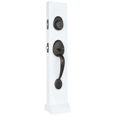 Delaney 
    Italian Collection Visconti Dummy Black Door Handleset with Artino Interior - Super Arbor