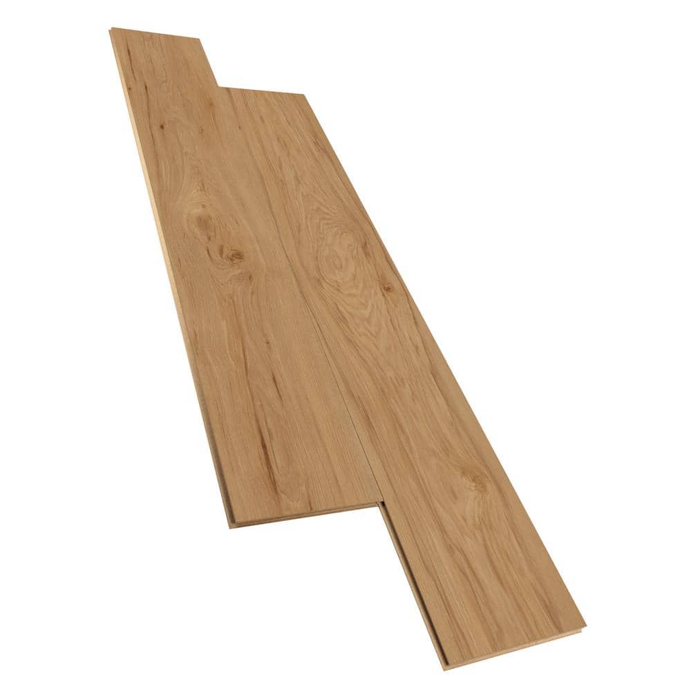 Krono Original Howell Elegant Brushed Hickory 10 mm T x 8 in. W Waterproof Laminate Wood Flooring (18.6 sqft/case)