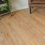 Krono Original Howell Elegant Brushed Hickory 10 mm T x 8 in. W Waterproof Laminate Wood Flooring (18.6 sqft/case)
