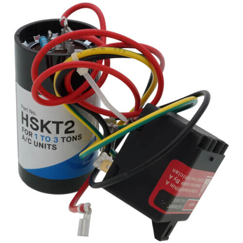Bluefin HSKT2 capacitor - front view (Product Type: Starter; Application: Air Conditioners)