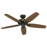 Hunter Builder Elite 52-in New Bronze Indoor/Outdoor Ceiling Fan, 5-Blade, Damp Rated