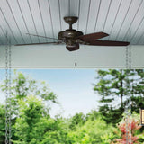 Hunter Builder Elite 52-in New Bronze Indoor/Outdoor Ceiling Fan, 5-Blade, Damp Rated