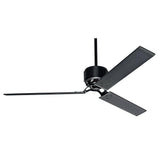 Hunter HFC Industrial 72-in Matte Black Indoor/Outdoor Ceiling Fan with Wall-Mounted Remote, Damp Rated (6-Blade)