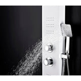 ANZZI Arena White 2-Spray Shower Panel System (Valve Included)