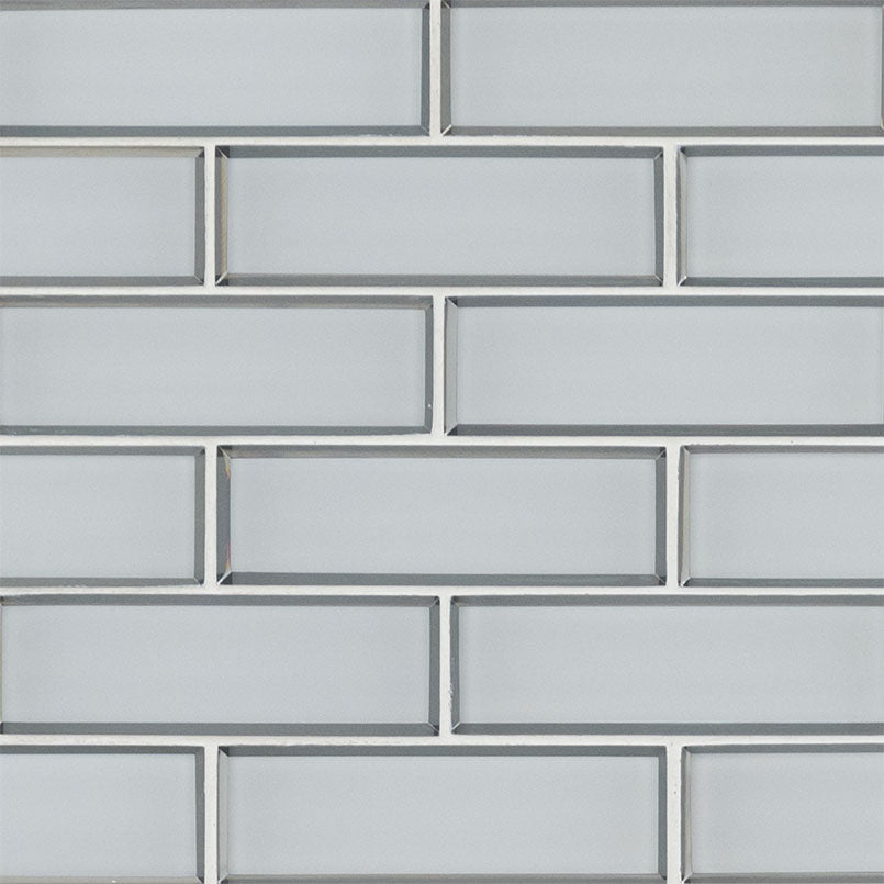 MSI Ice Bevel Subway 11.73 in. x 11.73 in. x 8 mm Textured Glass Mesh-Mounted Mosaic Tile (9.6 sq. ft. / case)