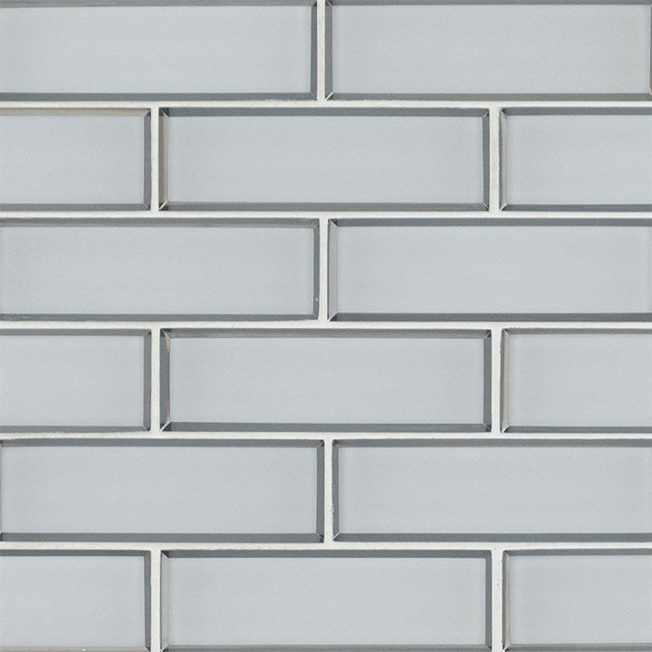 MSI Ice Bevel Subway 11.73 in. x 11.73 in. x 8 mm Textured Glass Mesh-Mounted Mosaic Tile (9.6 sq. ft. / case)