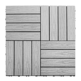 NewTechWood UltraShield Naturale 1 ft. x 1 ft. Quick Deck Outdoor Composite Deck Tile in Icelandic Smoke White (10 sq. ft. per box)
