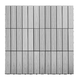 NewTechWood UltraShield Naturale 1 ft. x 1 ft. Quick Deck Outdoor Composite Deck Tile in Icelandic Smoke White (10 sq. ft. per box)