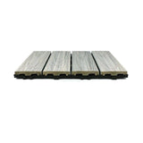 NewTechWood UltraShield Naturale 1 ft. x 1 ft. Quick Deck Outdoor Composite Deck Tile in Icelandic Smoke White (10 sq. ft. per box)