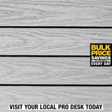 NewTechWood UltraShield Naturale 1 ft. x 1 ft. Quick Deck Outdoor Composite Deck Tile in Icelandic Smoke White (10 sq. ft. per box)