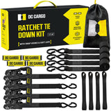 Keeper 8 ft. x 1.5 in. Ratchet Buckled Strap with Soft Tie, 2-Pack