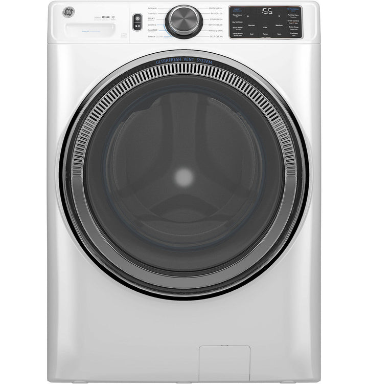 GE UltraFresh Vent System 5.0-cu ft Stackable Steam Cycle Front-Load Washer (Diamond Gray) ENERGY STAR