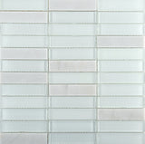 Emser Illumina 11-Pack Luster Stone and Glass Border Tile, 12-in x 12-in Mesh Mosaic
