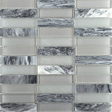 Emser Illumina 11-Pack Halo Stone and Glass Border Tile (12-in x 12-in)