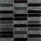 Emser Illumina Flare Stone & Glass Border Mosaic Tile, 11-Pack (12-in x 12-in Sheets)