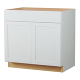 Diamond NOW Arcadia 36-in W x 35-in H x 23.75-in D TrueColor White Sink Base Stock Cabinet