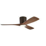 Kichler Volos 54-in Satin Natural Bronze with Brushed Nickel Accents LED Indoor Ceiling Fan with Remote (3-Blade)